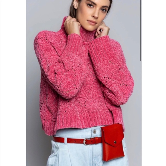 POL Sweaters - POL Turtleneck Chenille Sweater
